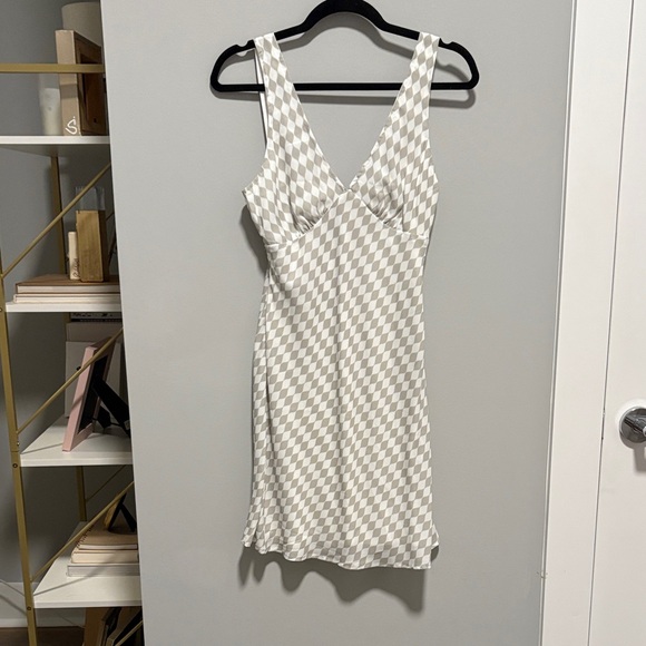 Princess Polly Dresses & Skirts - Princess Polly Granberg Mini Dress Grey Checkered